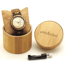 Load image into Gallery viewer, Wooden watch in Unbranded USA gift box with link resizing tool
